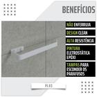 Porta Toalha De Rosto Para Banheiro Branco Plus