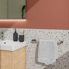 Porta Toalha de Rosto Parede Metal Cromado 43,3cm Remix Sensea