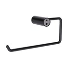 Porta Toalha de Rosto Parede Metal Preto 22,3cm Neo Sensea