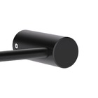 Porta Toalha de Rosto Parede Metal Preto 22,3cm Neo Sensea