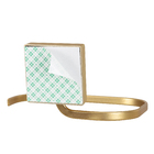 Porta Toalha de Rosto Piatina Dourado Fosco 3M Arthi