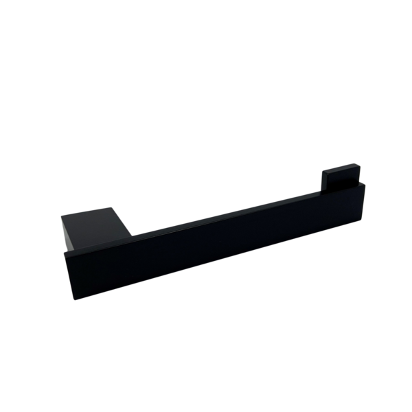 Porta Toalha De Rosto Preto Aço Inox Luxo Montreal Black Banh