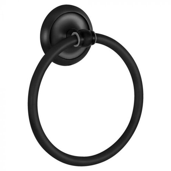 Porta Toalha De Rosto Retrô Goya Bela Metais Preto Fosco