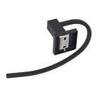 Porta Toalha de Rosto Simples de Metal Preto Fosco 23cm Square Stoc