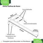 Porta Toalha De Rosto Suporte De Parede Branco U.zmt