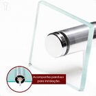 Porta Toalha De Vidro Vildrex De Rosto Com Suporte Incolor Pt