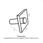 Porta Toalha De Vidro Vildrex De Rosto Com Suporte Incolor Pt