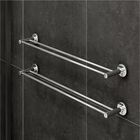 Porta Toalha Duplo 45cm Athenas Inox e Metal Escovado Acetina