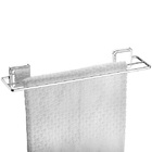 Porta Toalha Duplo 45cm Fixação Adesivo Future Cromado