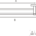 Porta Toalha Duplo Anas Piazza 600mm Cromado Italy Line Unico