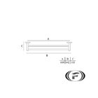 Porta Toalha Duplo Anas Piazza 600mm Cromado Italy Line Unico