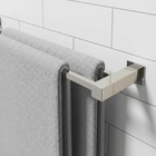 Porta Toalha Duplo De Banheiro [50cm] Aço Inox 304 [q-td50]