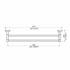 Porta Toalha Duplo - Quadra