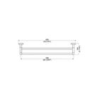 Porta Toalha Duplo - Quadra