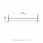 Porta Toalha Duplo - Trend