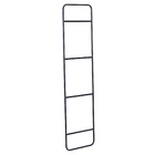 Porta Toalha Escada Aço Manu Preto 150x40cm E2G