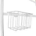 Porta Toalha Escada Aço Tali Branco com Cesto 190x45cm E2G