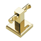 Porta Toalha Gancho / Toalheiro Em Metal Dourado - Acabamento