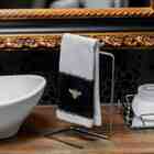 Porta Toalha Lavabo Alecrim Preto Schmitt