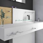 Porta Toalha Lavabo Para Banheiro Metal Alto Brilho 42cm Orion