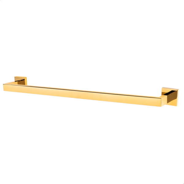 Porta Toalha Luxo  30 Cm Inox Gold Dourado