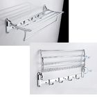 Porta Toalha Luxo Cromado Dobravel Pendurar Banheiro Casa Hot