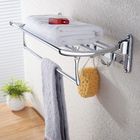 Porta Toalha Luxo Cromado Dobravel Pendurar Banheiro Casa Hot