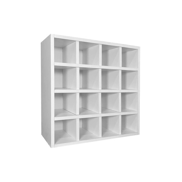 Porta Toalha Nicho Toalheiro 16 Lugares 52x52cm Sam Branco M1