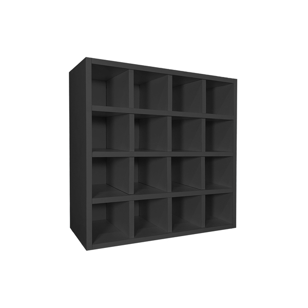 Porta Toalha Nicho Toalheiro 16 Lugares 52x52cm Sam Preto M12