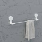 Porta Toalha Para Banheiro Com Adesivo Astra Branco