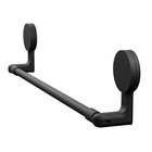 Porta Toalha Para Banheiro Com Adesivo Preto Fosco