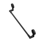 Porta Toalha Para Banheiro Com Adesivo Preto Fosco