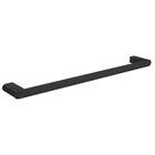 Porta Toalha para Banho de Parede Preto Fosco 60cm Versa Deca