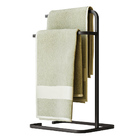 Porta Toalha Para Pia Bancada Lavabo Duplo Clean Preto - Loja