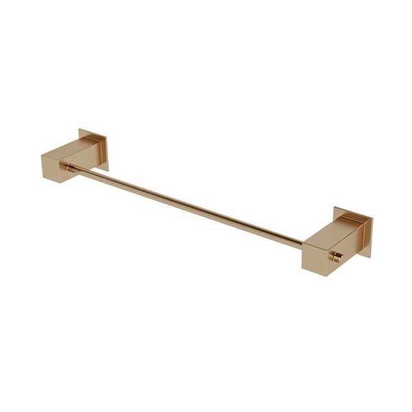 Porta Toalha Reto Curto 30 Cm Bella Champanhe Fani