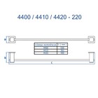 Porta Toalha Reto Curto 30 Cm Bella Gold Fani