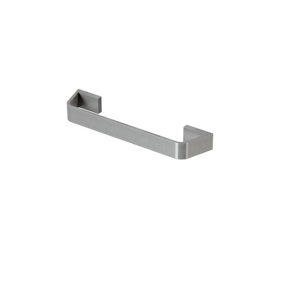 Porta Toalha Reto Curto 30 Cm Essence Grafite Escovado Fani