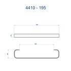 Porta Toalha Reto Curto 30 Cm Soft Gold Fani