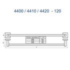 Porta Toalha Reto Curto 30 Cm Versata Champanhe Fani