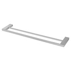 Porta Toalha Reto Duplo Longo 60 Cm Horus Cromado Fani