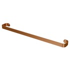 Porta Toalha Reto Longo 50 Cm Soft Rose Gold Fani