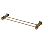 Porta Toalha Reto Longo 53cm Duplo Bella 4900ov220 Ouro Velho