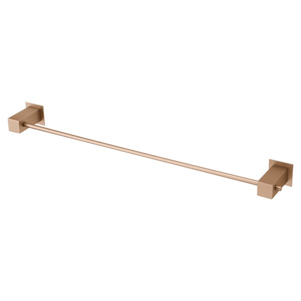 Porta Toalha Reto Longo 60 Cm Bella Champanhe Fani