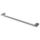 Porta Toalha Reto Longo 60 Cm Horus Grafite Escovado Fani