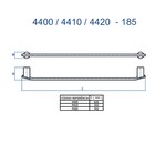 Porta Toalha Reto Longo 60 Cm Lunna Ouro Velho Fani