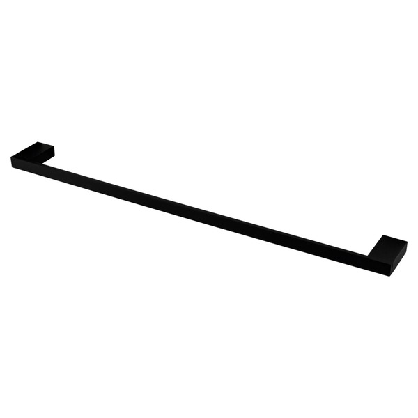 Porta Toalha Reto Longo 63,5cm Horus 4400bk450 Preto Fosco Fa