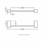 Porta Toalha Rosto 30cm - Actual