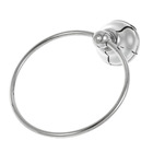 Porta Toalha Rosto Argola Belle Epoque 17x17x8cm Prata