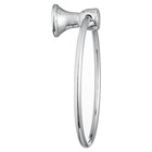 Porta Toalha Rosto Argola Classic 17x17x8cm Prata