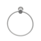 Porta Toalha Rosto Argola Metal Escovado Parafuso Easy Sensea